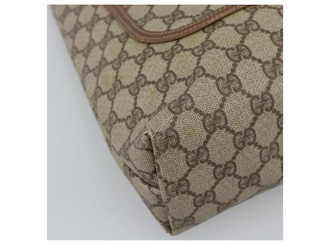 Borsa Tote GUCCI GG Supreme Web Sherry Line PVC Beige Red 002 58 6487 Auth 190108 - vista 14