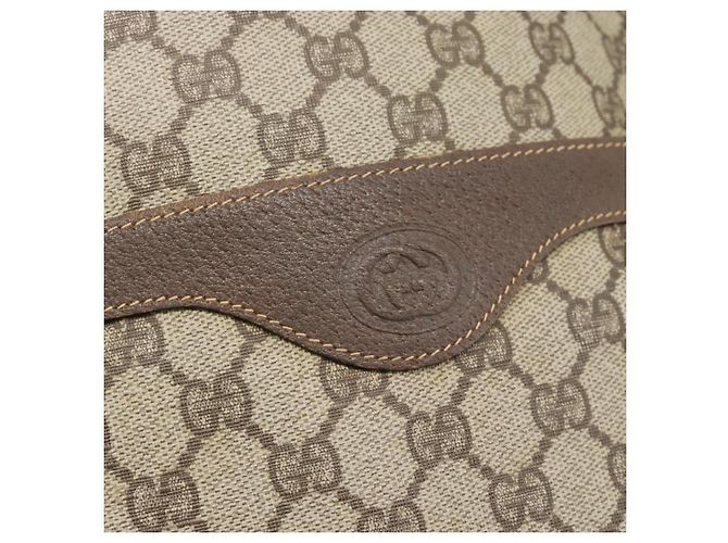 Borsa Tote GUCCI GG Supreme Web Sherry Line PVC Beige Red 002 58 6487 Auth 190108 - vista 17