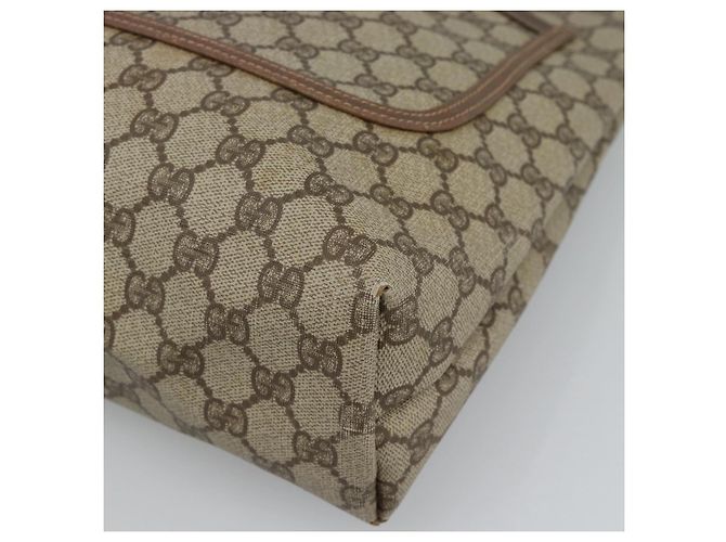 Borsa Tote GUCCI GG Supreme Web Sherry Line PVC Beige Red 002 58 6487 Auth 190108 - vista 9