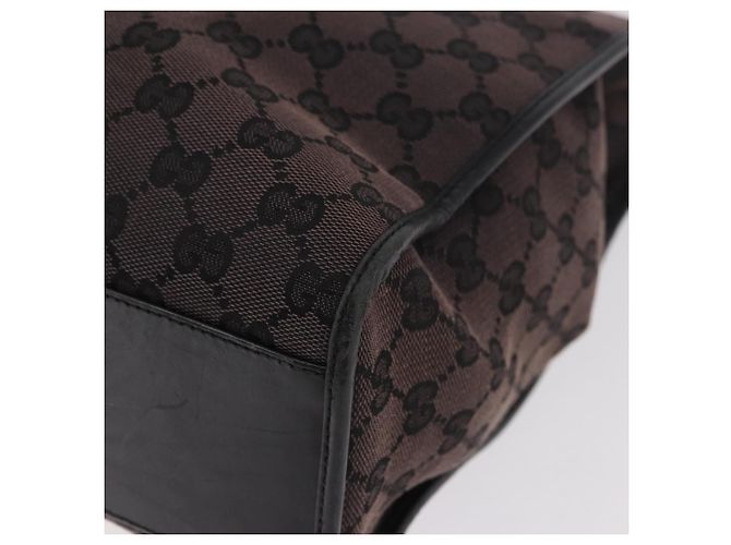 Borsa Tote GUCCI GG Canvas Jackie Dark Brown Silver 002 1064 Auth ka5021A - vista 17
