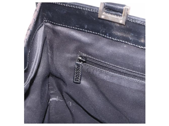 Borsa Tote GUCCI GG Canvas Jackie Dark Brown Silver 002 1064 Auth ka5021A - vista 21