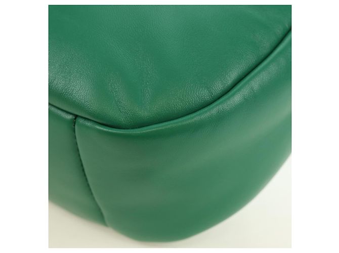 Borsa PRADA in pelle 2way Verde Argento Auth 189777SM - vista 17