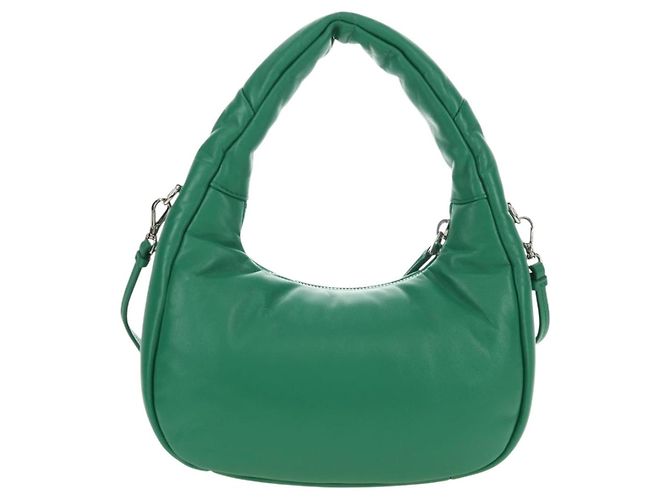 Borsa PRADA in pelle 2way Verde Argento Auth 189777SM - vista 2