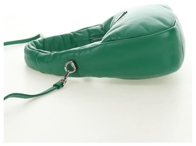Borsa PRADA in pelle 2way Verde Argento Auth 189777SM - vista 3