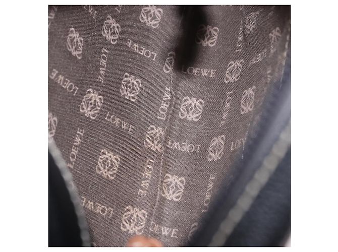 Borsa a Spalla LOEWE Anagram in Pelle Nera e Oro Auth BA13716 Nero D'oro - vista 12
