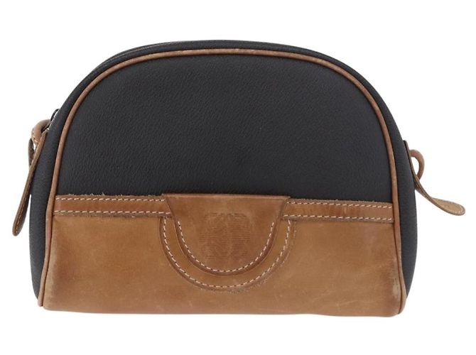 Borsa a Spalla LOEWE Anagram in Pelle Nera e Oro Auth BA13716 Nero D'oro - vista 13