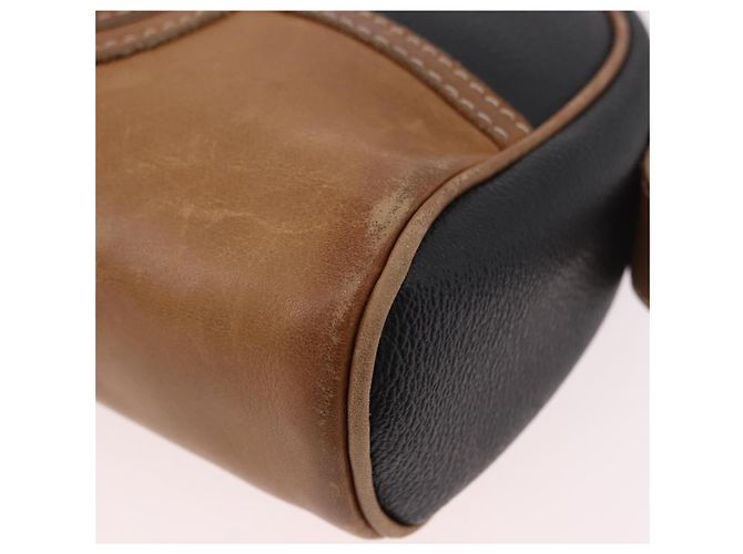 Borsa a Spalla LOEWE Anagram in Pelle Nera e Oro Auth BA13716 Nero D'oro - vista 14