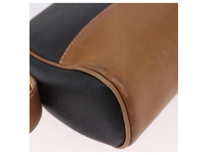 Borsa a Spalla LOEWE Anagram in Pelle Nera e Oro Auth BA13716 Nero D'oro - vista 15