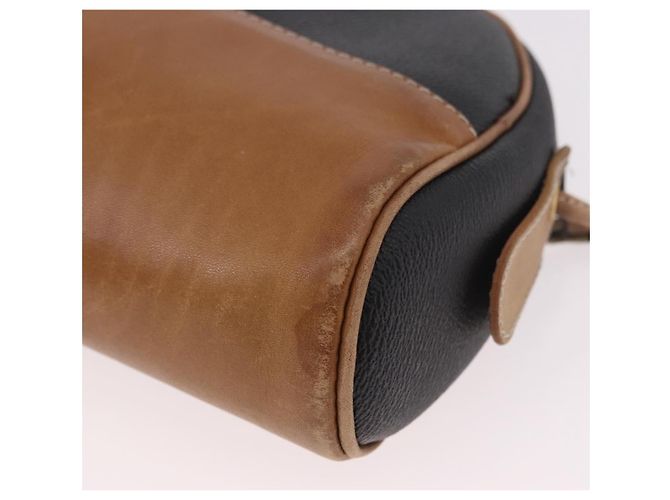 Borsa a Spalla LOEWE Anagram in Pelle Nera e Oro Auth BA13716 Nero D'oro - vista 16