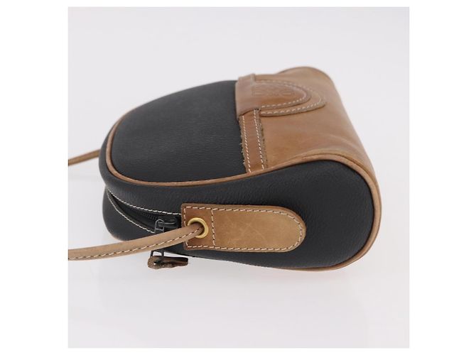 Borsa a Spalla LOEWE Anagram in Pelle Nera e Oro Auth BA13716 Nero D'oro - vista 4