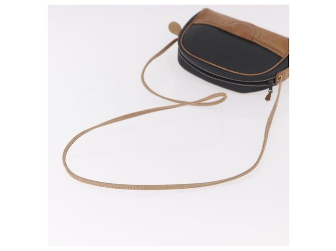 Borsa a Spalla LOEWE Anagram in Pelle Nera e Oro Auth BA13716 Nero D'oro - vista 7