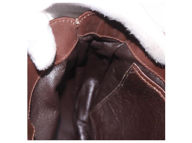 GUCCI Micro GG Canvas Schultertasche Wildleder Braun Gold Auth 189589 Golden - Ansicht 20