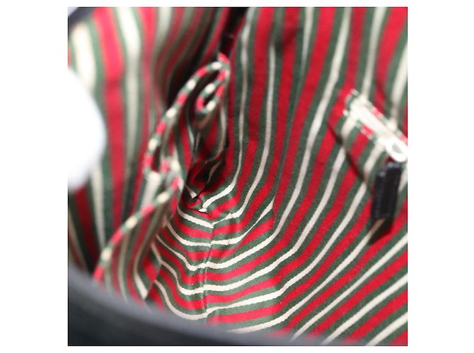 Borsa a Spalla GUCCI GG Canvas Nera Oro 169947 Auth 190317A Nero D'oro - vista 19