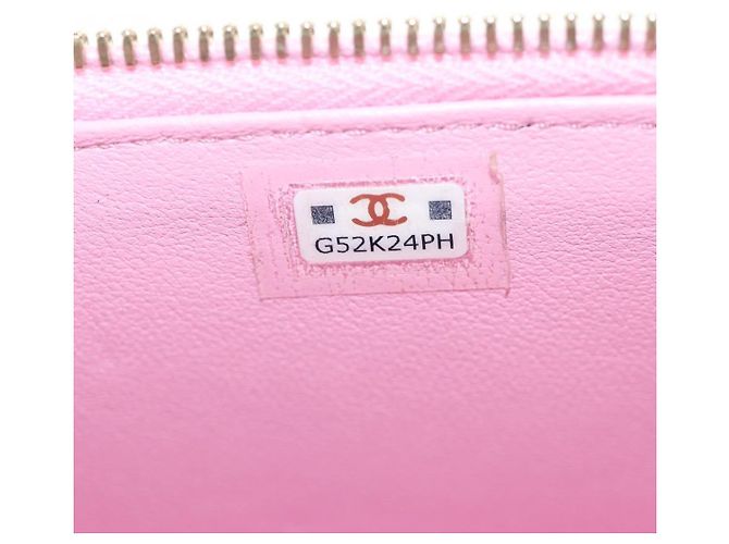 CHANEL Vanity Chain Shoulder Bag Caviar Skin Pink Gold CC Auth hk3887SAM Golden - Ansicht 12