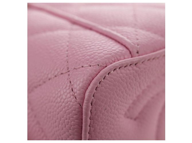 CHANEL Vanity Chain Shoulder Bag Caviar Skin Pink Gold CC Auth hk3887SAM Golden - Ansicht 18