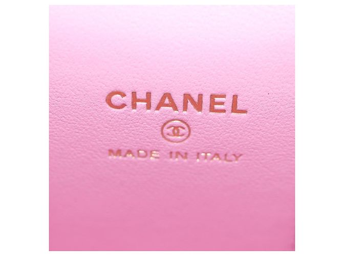 CHANEL Vanity Chain Shoulder Bag Caviar Skin Pink Gold CC Auth hk3887SAM Golden - Ansicht 23