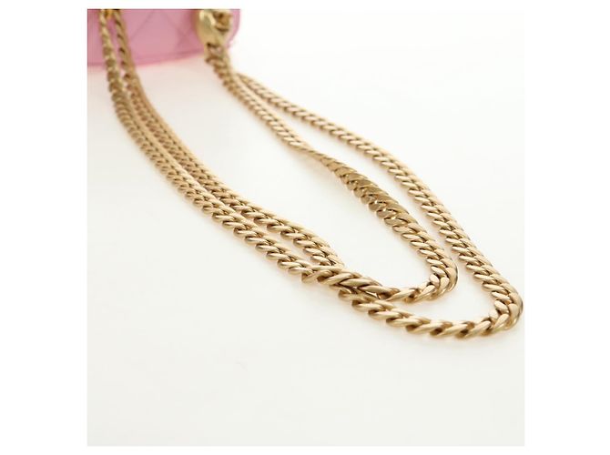CHANEL Vanity Chain Shoulder Bag Caviar Skin Pink Gold CC Auth hk3887SAM Golden - Ansicht 7