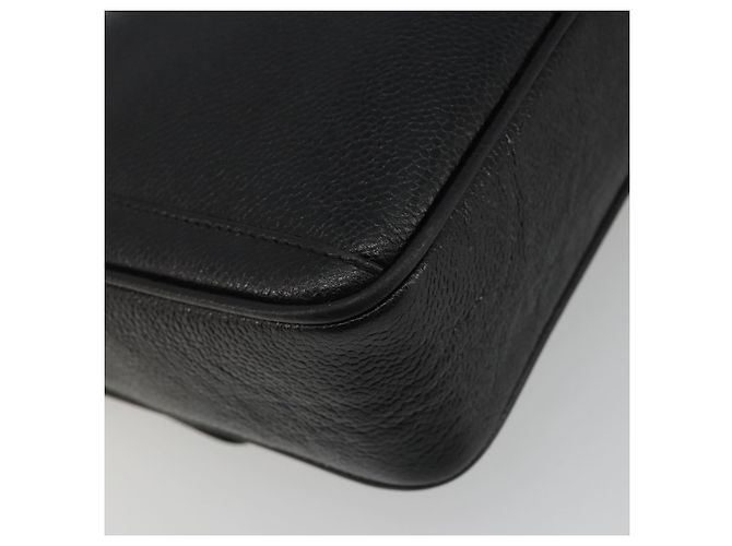 Borsa a spalla a catena CHANEL in pelle caviar nera con CC dorato Auth ka4989V Nero D'oro - vista 17
