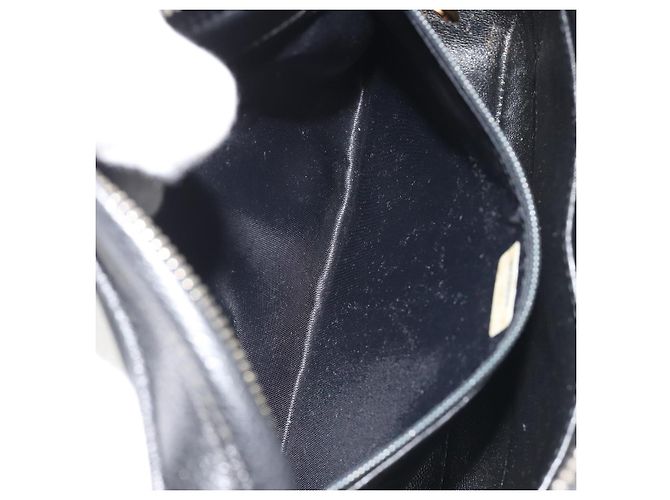 Borsa a spalla a catena CHANEL in pelle caviar nera con CC dorato Auth ka4989V Nero D'oro - vista 22