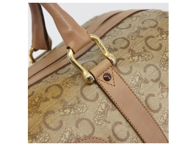 Céline Borsa CELINE C Sulky in PVC Beige Oro Auth 188286 D'oro - vista 19