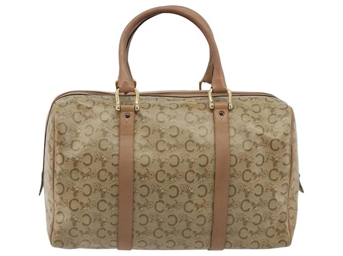 Céline Borsa CELINE C Sulky in PVC Beige Oro Auth 188286 D'oro - vista 2