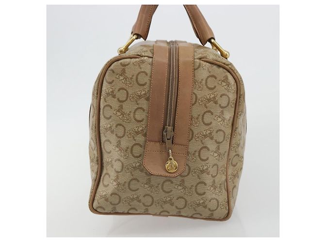 Céline Borsa CELINE C Sulky in PVC Beige Oro Auth 188286 D'oro - vista 3