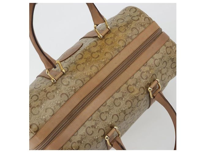Céline Borsa CELINE C Sulky in PVC Beige Oro Auth 188286 D'oro - vista 6