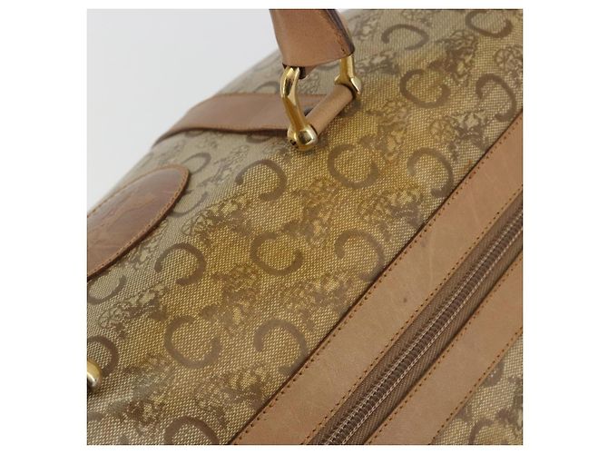 Céline Borsa CELINE C Sulky in PVC Beige Oro Auth 188286 D'oro - vista 7