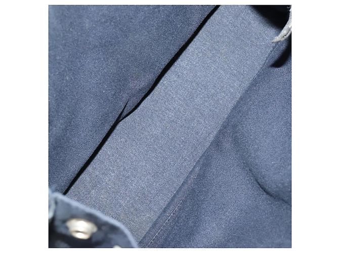 Hermès Borsa Fourre Tout HERMES Cotton 4 Set Navy Orange gray Auth BA13658 Marrone Arancione Blu navy - vista 19