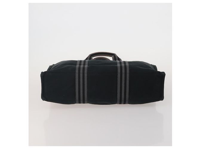 Hermès Borsa Fourre Tout HERMES Cotton 4 Set Navy Orange gray Auth BA13658 Marrone Arancione Blu navy - vista 6