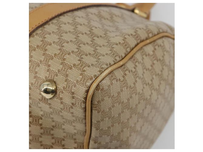 Céline Borsa CELINE Macadam Canvas PVC Beige Oro Autentica 187822 D'oro - vista 10