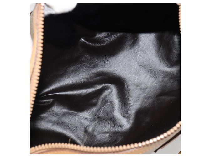 Céline Borsa CELINE Macadam Canvas PVC Beige Oro Autentica 187822 D'oro - vista 11