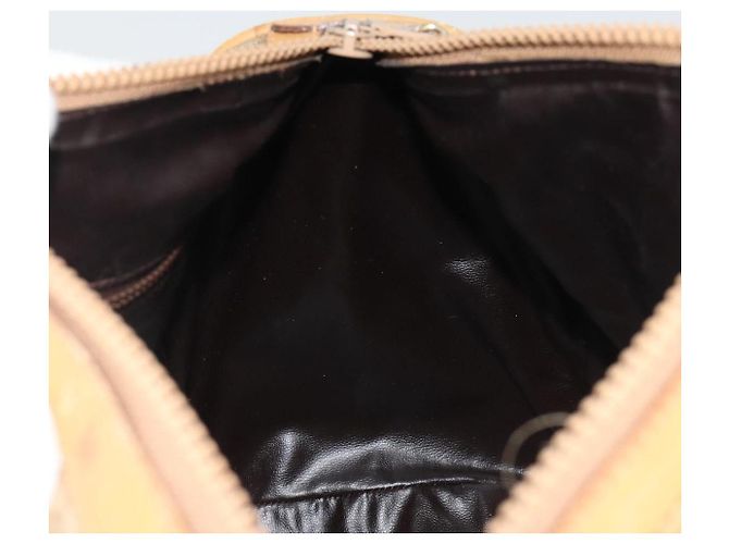 Céline Borsa CELINE Macadam Canvas PVC Beige Oro Autentica 187822 D'oro - vista 20
