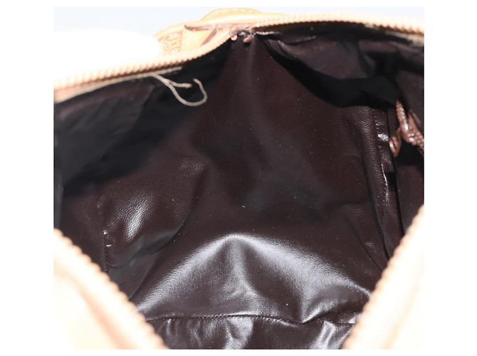 Céline Borsa CELINE Macadam Canvas PVC Beige Oro Autentica 187822 D'oro - vista 21