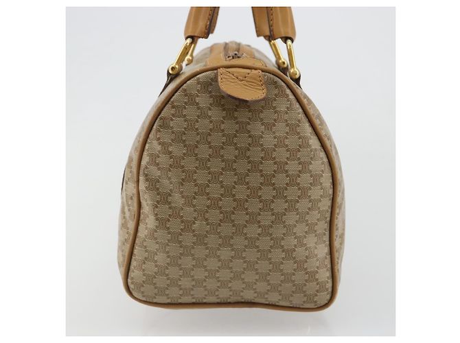 Céline Borsa CELINE Macadam Canvas PVC Beige Oro Autentica 187822 D'oro - vista 5