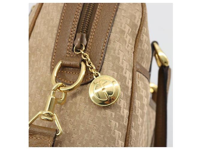 Borsa GUCCI Canvas 2way Beige Oro 000 58 0256 Auth ka5082 D'oro - vista 10