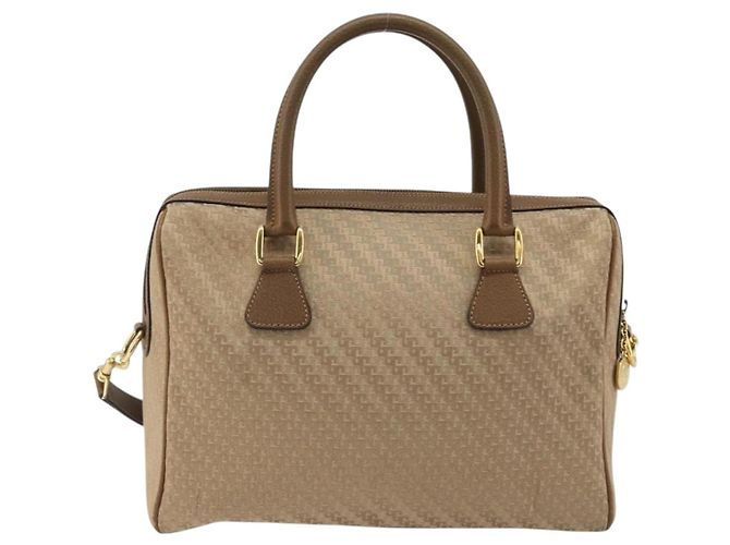 Borsa GUCCI Canvas 2way Beige Oro 000 58 0256 Auth ka5082 D'oro - vista 2