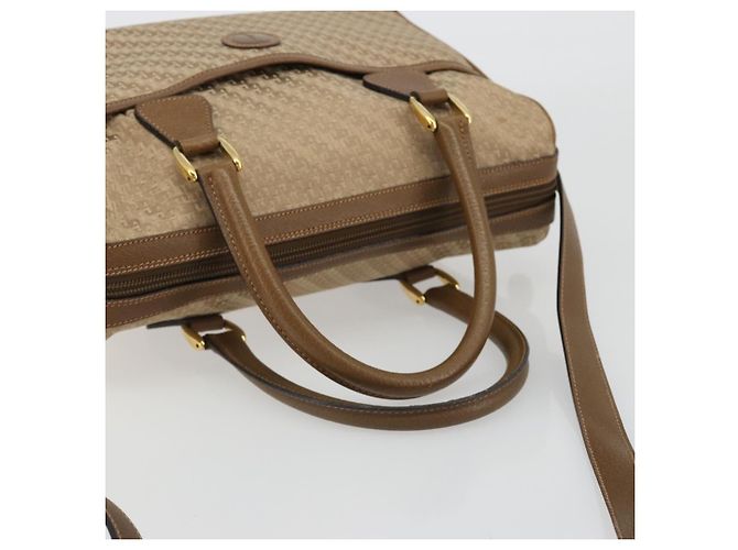 Borsa GUCCI Canvas 2way Beige Oro 000 58 0256 Auth ka5082 D'oro - vista 7