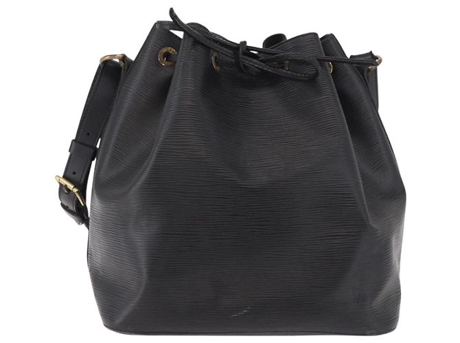 Borsa a Spalla LOUIS VUITTON Epi Petit Noe Nero M44102 LV Auth 189169 - vista 13