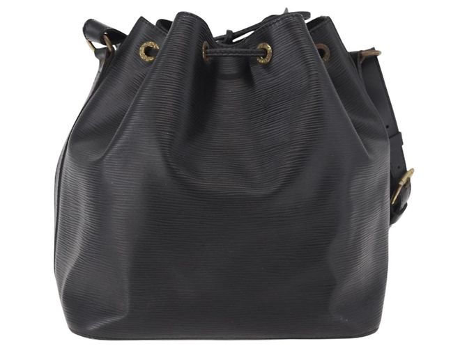 Borsa a Spalla LOUIS VUITTON Epi Petit Noe Nero M44102 LV Auth 189169 - vista 2
