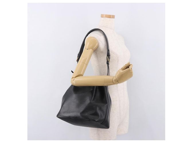 Borsa a Spalla LOUIS VUITTON Epi Petit Noe Nero M44102 LV Auth 189169 - vista 20