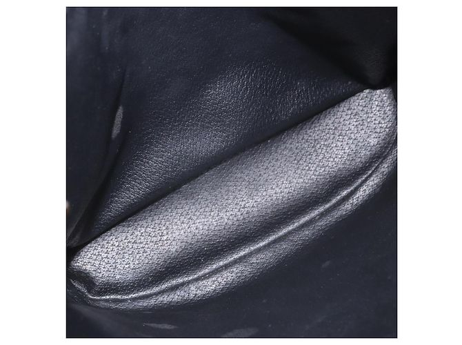 Céline Borsa Tote CELINE Macadam Canvas PVC Pelle Nera Oro Auth BA13696A Nero D'oro - vista 10