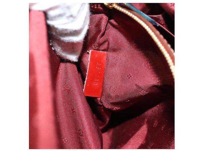 Borsa LOUIS VUITTON Lockit Suhari Red M95862 LV Auth bs35734A Rosso - vista 12