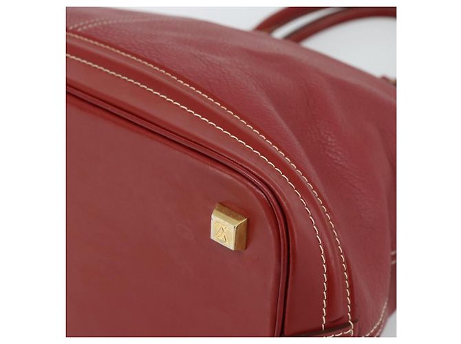 Borsa LOUIS VUITTON Lockit Suhari Red M95862 LV Auth bs35734A Rosso - vista 16