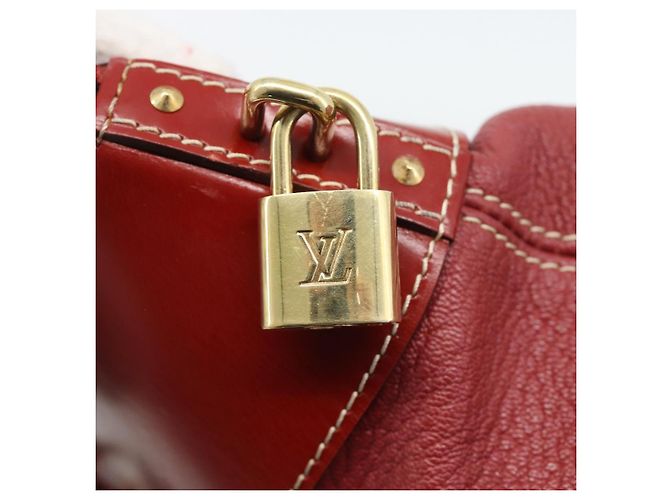 Borsa LOUIS VUITTON Lockit Suhari Red M95862 LV Auth bs35734A Rosso - vista 18