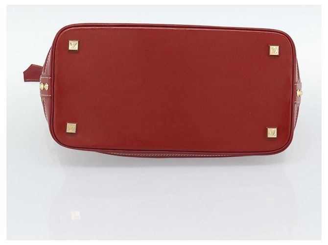 Borsa LOUIS VUITTON Lockit Suhari Red M95862 LV Auth bs35734A Rosso - vista 5