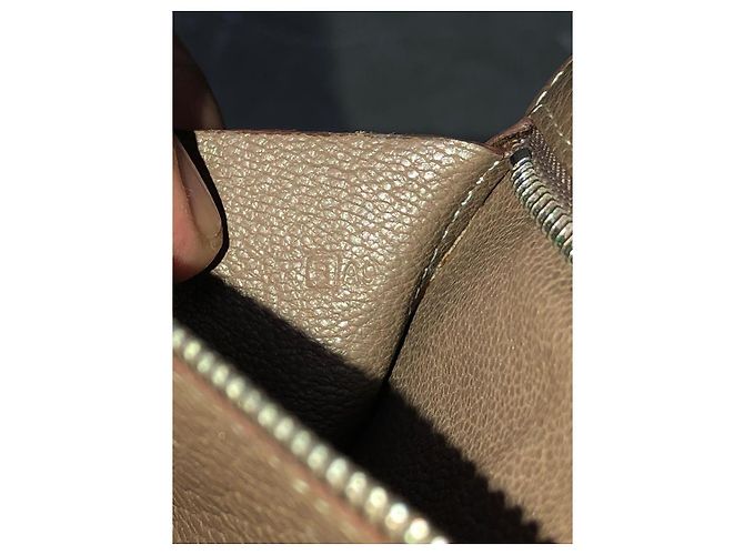 Cartera Hermès Kelly en cuero taupe - vista 10