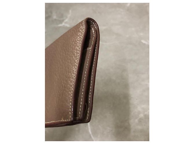 Cartera Hermès Kelly en cuero taupe - vista 4