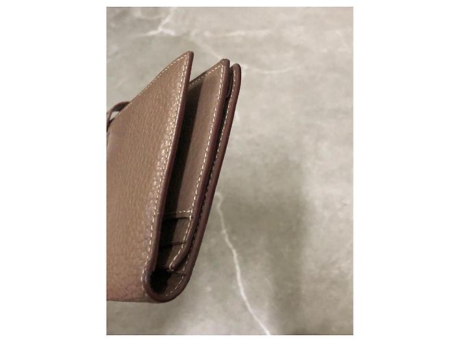 Cartera Hermès Kelly en cuero taupe - vista 5