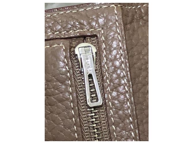 Cartera Hermès Kelly en cuero taupe - vista 7